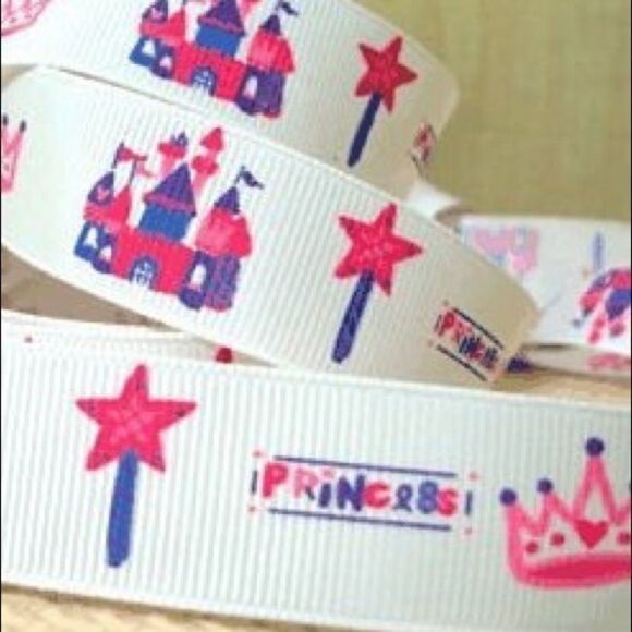 5/$24 grosgrain Ribbon 7/8” NEW 5 yards princess - Picture 3 of 3